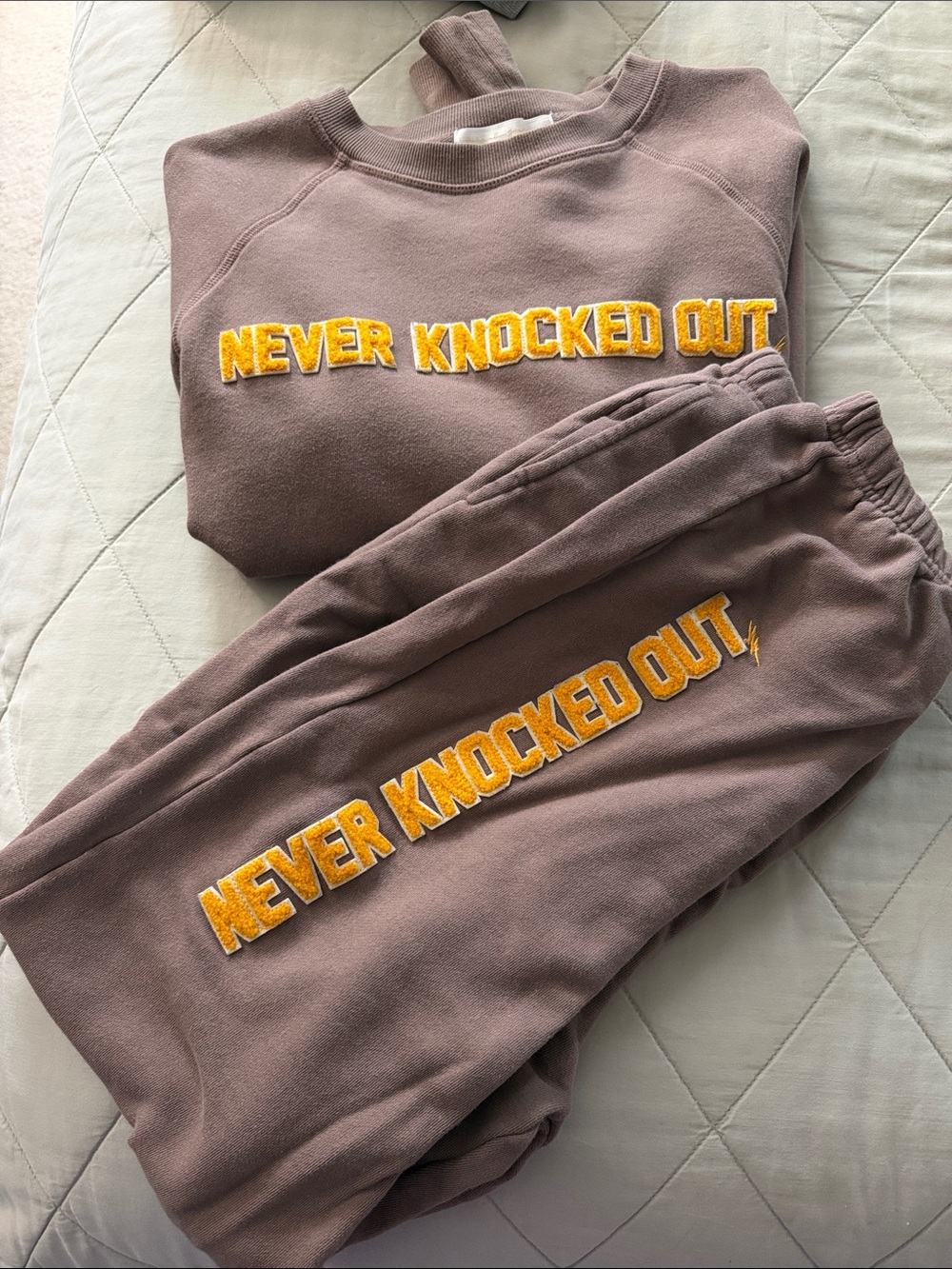 Light brown sweatsuit